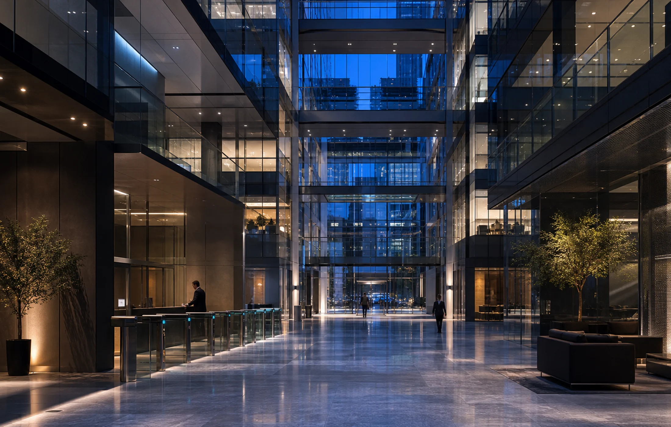 Входная группа вымышленного комплекса NORTH ATRIUM